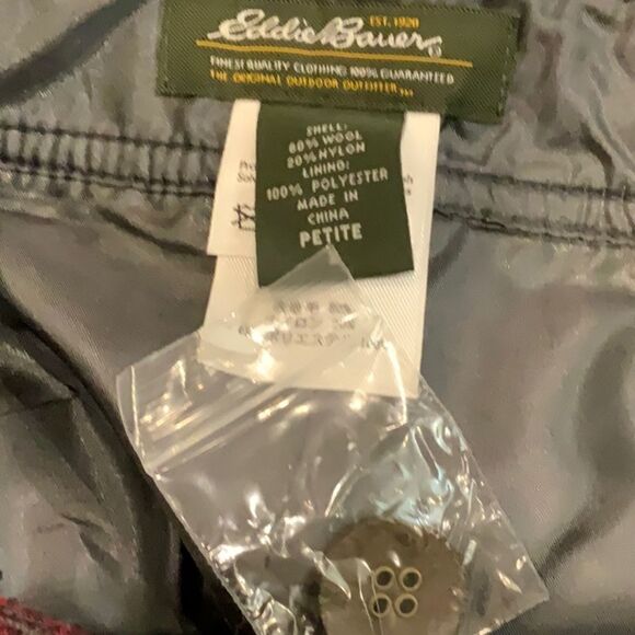 NWOT Eddie Bauer Wool Blend plaid Skirt 2P - Picture 13 of 15